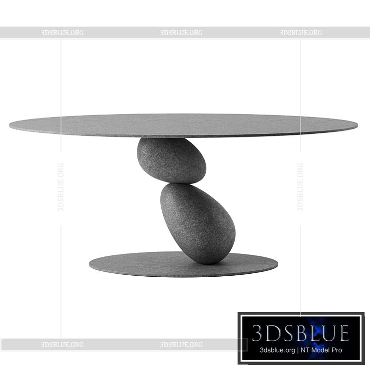 MATERA dining table by Mogg 3DS Max - thumbnail 3