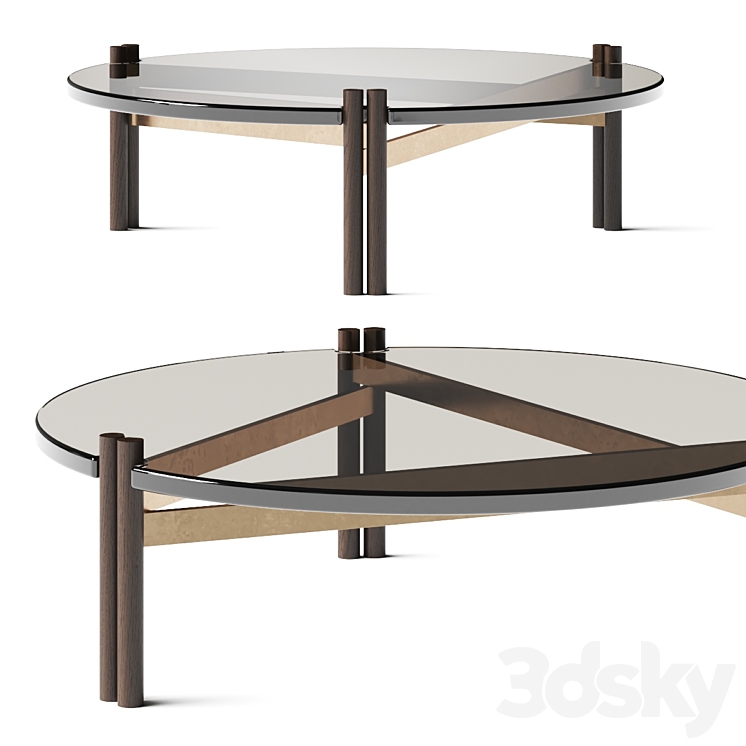 Matthieu Recope De Tilly H Round Coffee Table 3DS Max - thumbnail 1