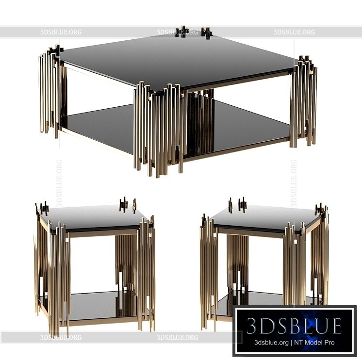 Mauris Square Coffee Table 3DS Max - thumbnail 3