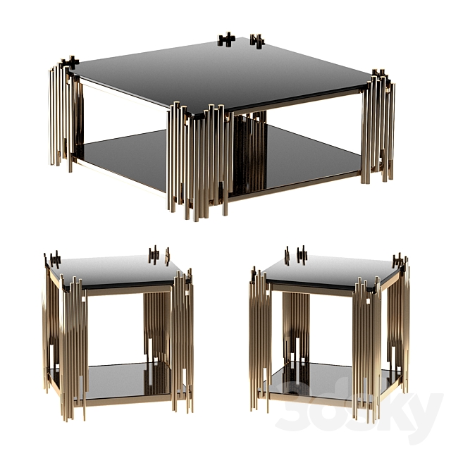 Mauris Square Coffee Table 3DSMax File - thumbnail 1