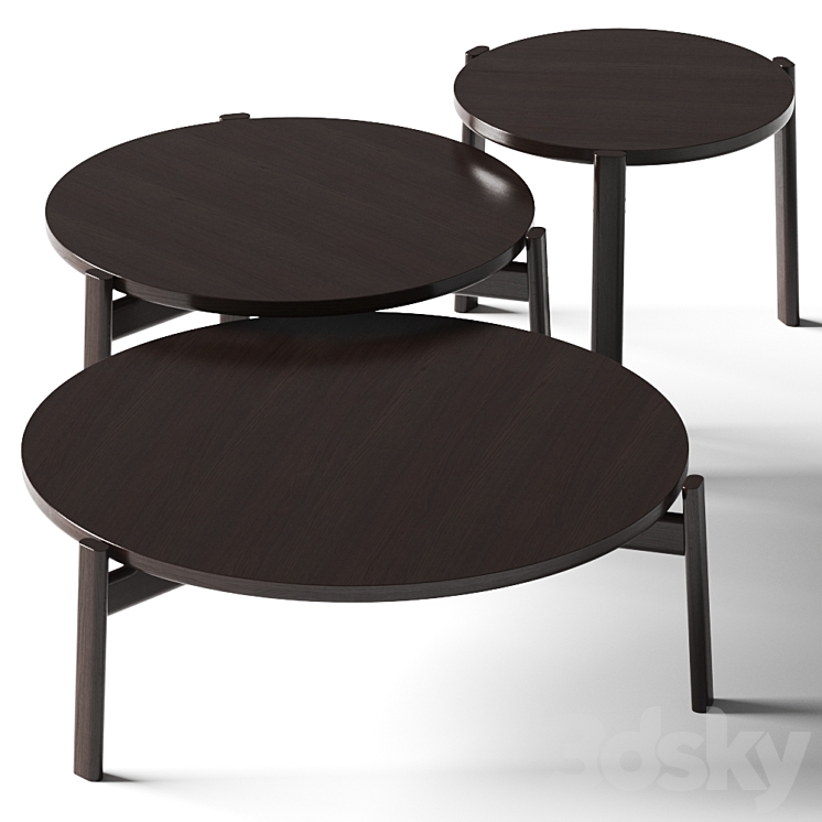 Menu Passage Lounge Coffee Tables 3DS Max Model - thumbnail 2