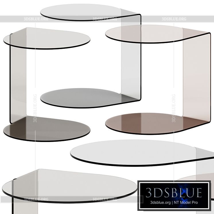 Merian Side Table by Calligaris \/ Side table 3DS Max - thumbnail 3