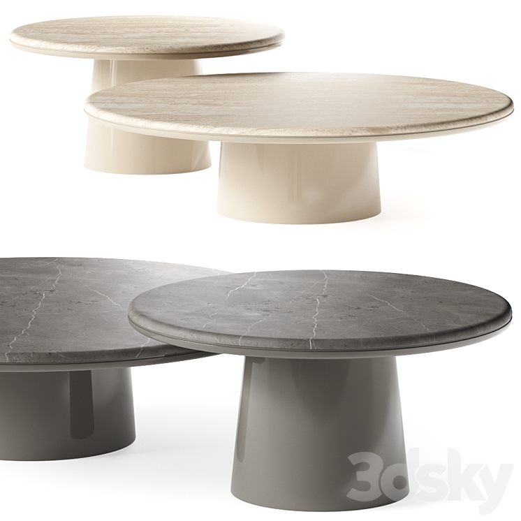 Meridiani Leon Coffee Tables 3DS Max Model - thumbnail 1