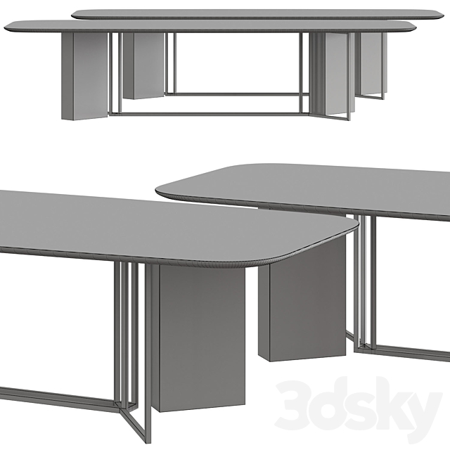 Meridiani Plinto Y2W Dining Table 3DSMax File - thumbnail 2