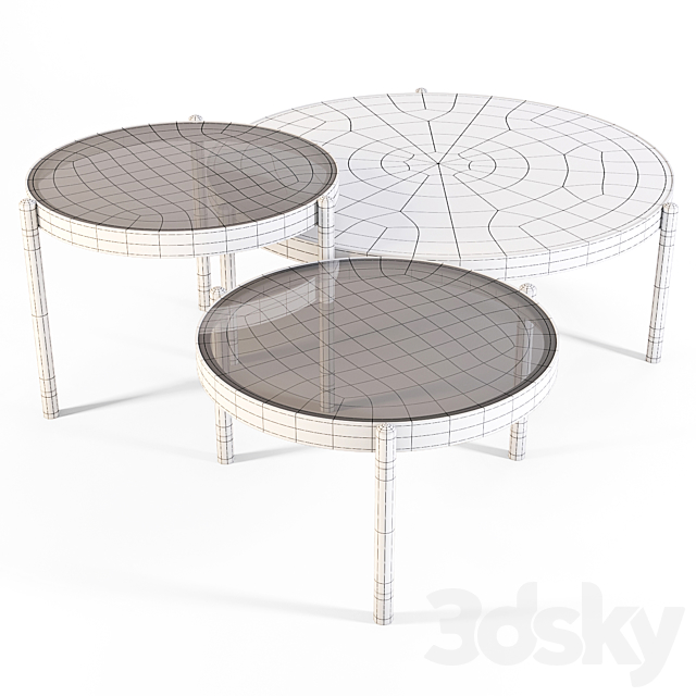 Meroni and Colzani: Coffee Tables – Sanremo 3DSMax File - thumbnail 2