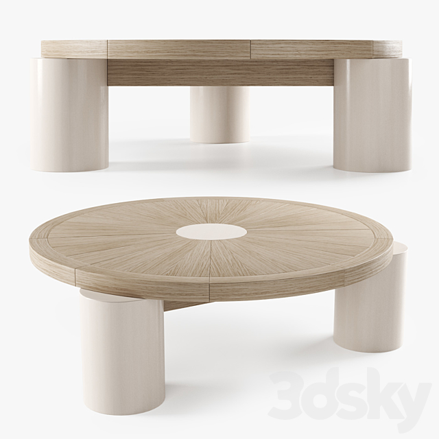 Mesa de centro – Wood coffee table 3DSMax File - thumbnail 1