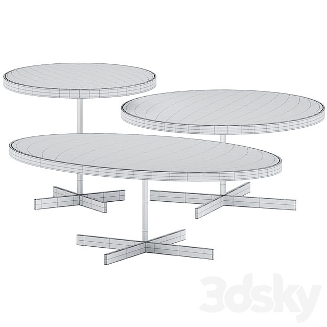 Metal Coffee Tables Cerasarda by Talk 3DSMax File - thumbnail 2