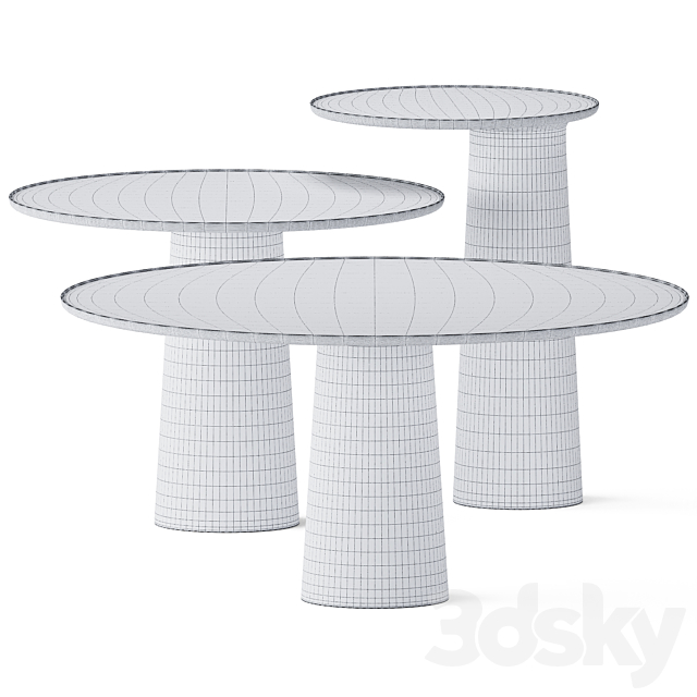 Metal Round Coffee Tables Colorado by Roche Bobois 3DSMax File - thumbnail 2