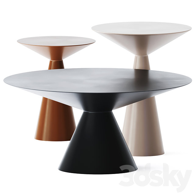 Metal Round Coffee Tables LOLA by HMD Interiors 3DSMax File - thumbnail 1