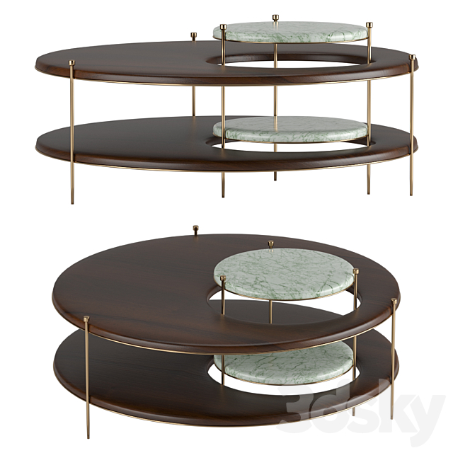 Mezzo Collection Byron Center Table 3DSMax File - thumbnail 1