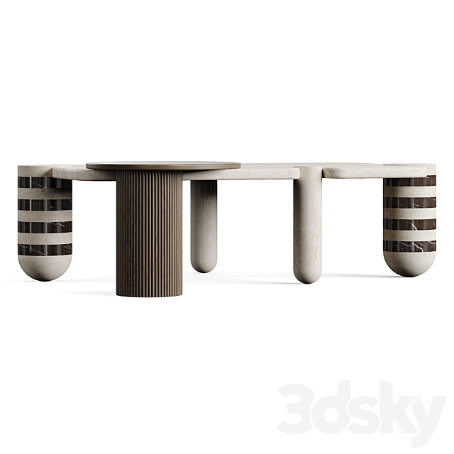 Mezzo Edith Center Table 3ds Max - thumbnail 2