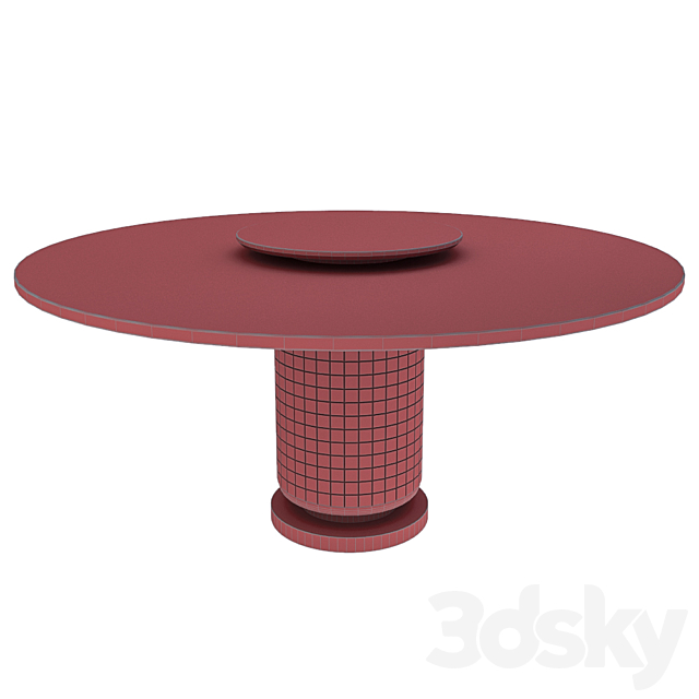 MEZZO-KIRK DINING TABLE 3DSMax File - thumbnail 3