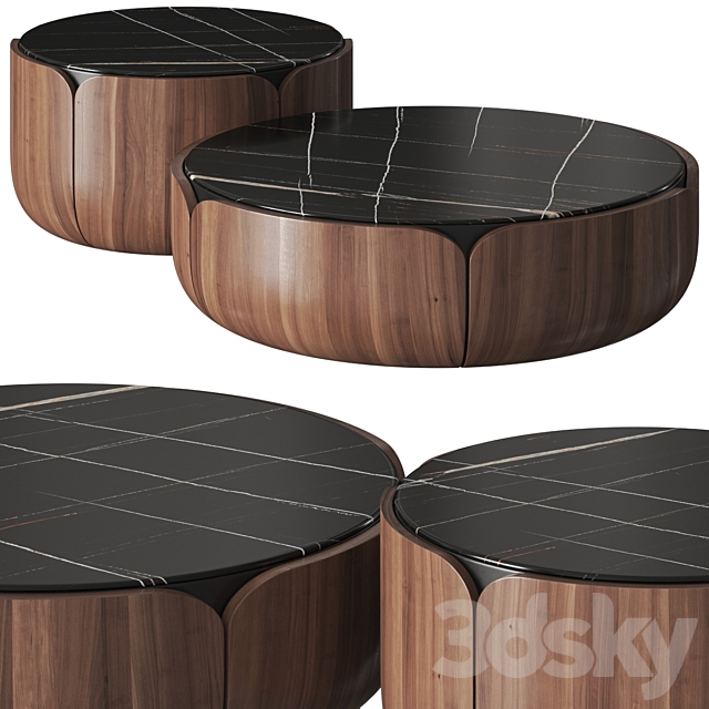 Milla & Milli Bloom Coffee Tables 3DS Max Model - thumbnail 1