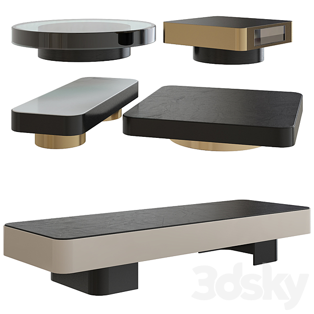 Milton Minotti coffee tables 3DSMax File - thumbnail 1