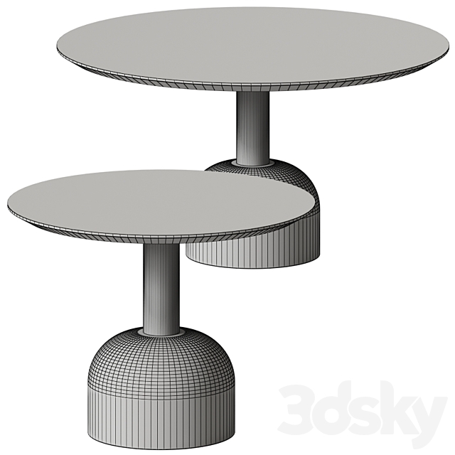 Miniforms ILLO dining and bistro table 3DS Max Model - thumbnail 2