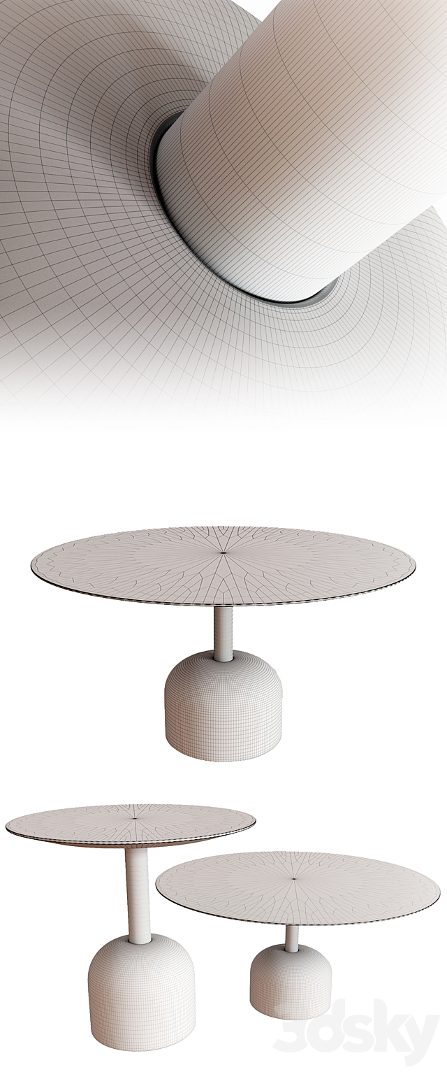 Miniforms illo table 3DS Max Model - thumbnail 2