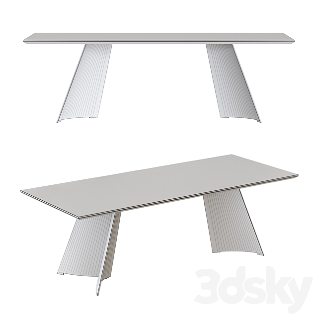 Miniforms Maggese Dining Table 3DSMax File - thumbnail 2