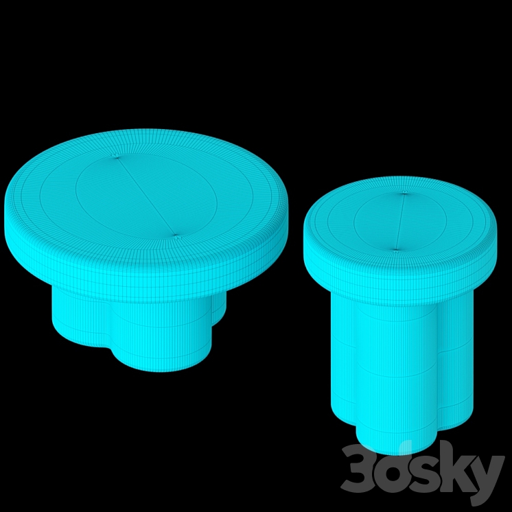 Miniforms Soda Coffee Tables 3DS Max - thumbnail 2