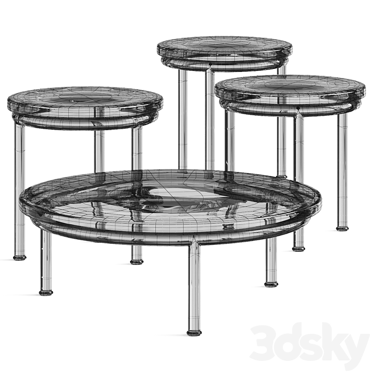 Miniforms Zigo Coffee Tables 3DS Max - thumbnail 2