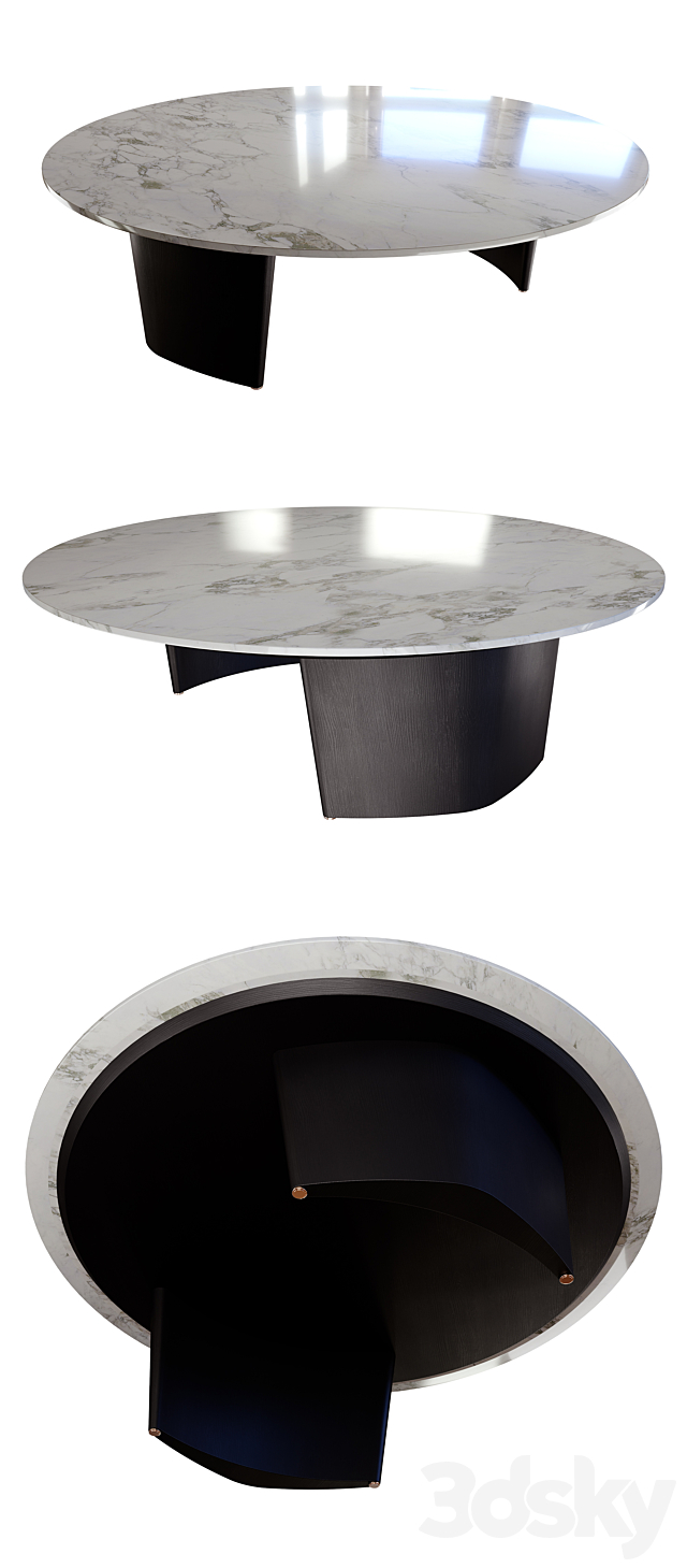 Minotti _ Song Coffee Tables 3DS Max Model - thumbnail 2