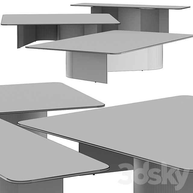 Minotti Bender Coffee Tables 3DSMax File - thumbnail 2