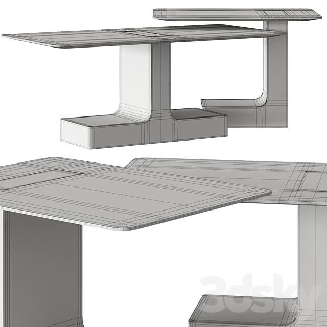 Minotti Block Coffee Tables 3DSMax File - thumbnail 2