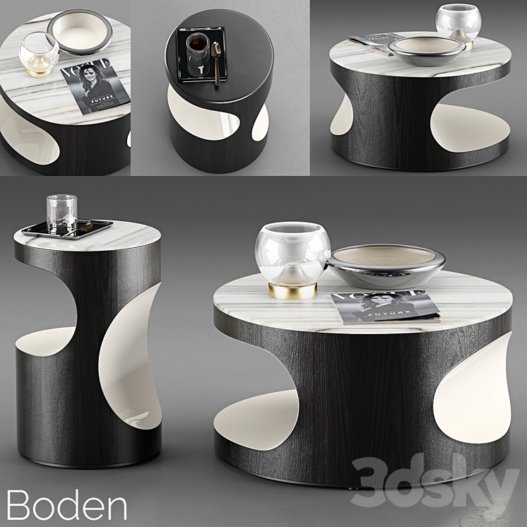 Minotti Boden Coffee Tables 3DS Max - thumbnail 1