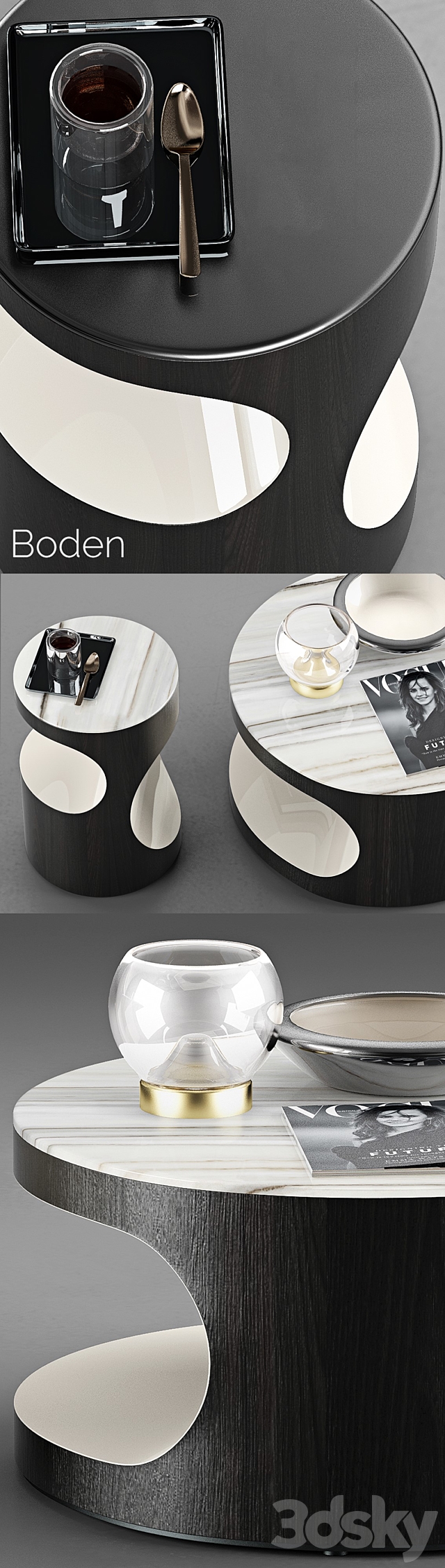 Minotti Boden Coffee Tables 3DSMax File - thumbnail 3