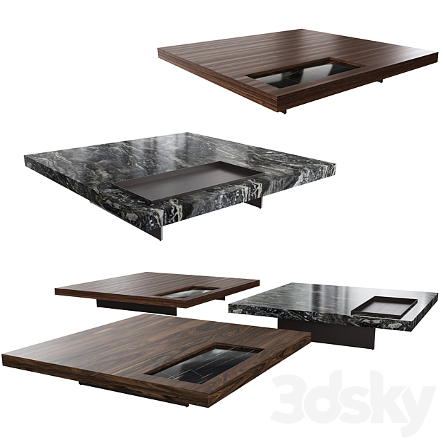 Minotti Boteco Coffee Tables 3DSMax File - thumbnail 1