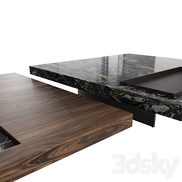 Minotti Boteco Coffee Tables 3DSMax File - thumbnail 2