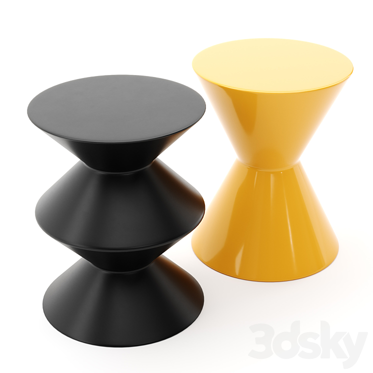 Minotti Cesar side table 3DS Max Model - thumbnail 1