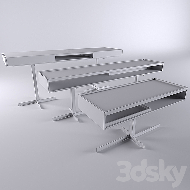 Minotti Close Table Set 3DSMax File - thumbnail 3