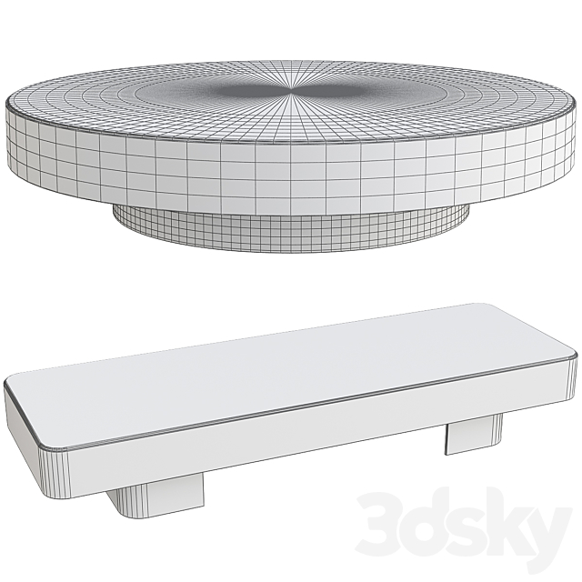 Minotti coffee table ?38 3DSMax File - thumbnail 2