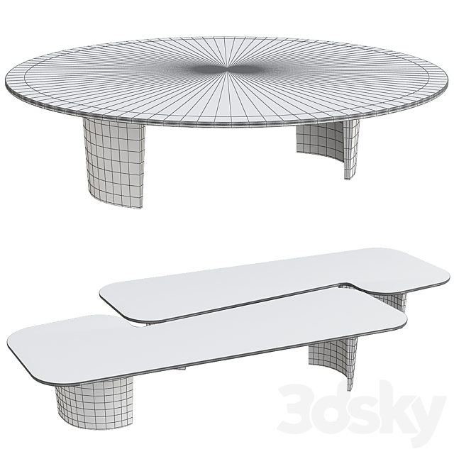 Minotti coffee table ?46 3DSMax File - thumbnail 2