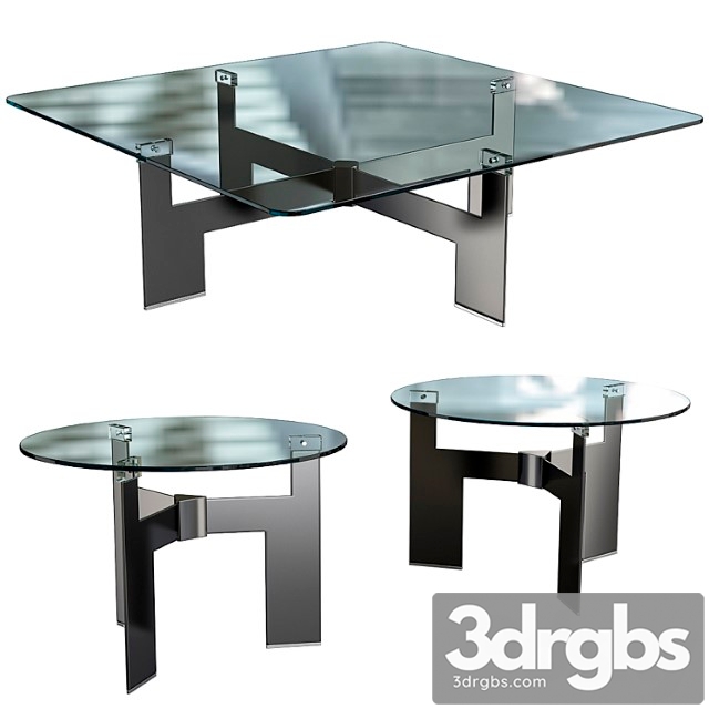 Minotti coffee table №27 2 3dsmax Download - thumbnail 1