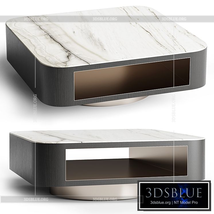 Minotti coffee tables MILTON 3DS Max - thumbnail 3