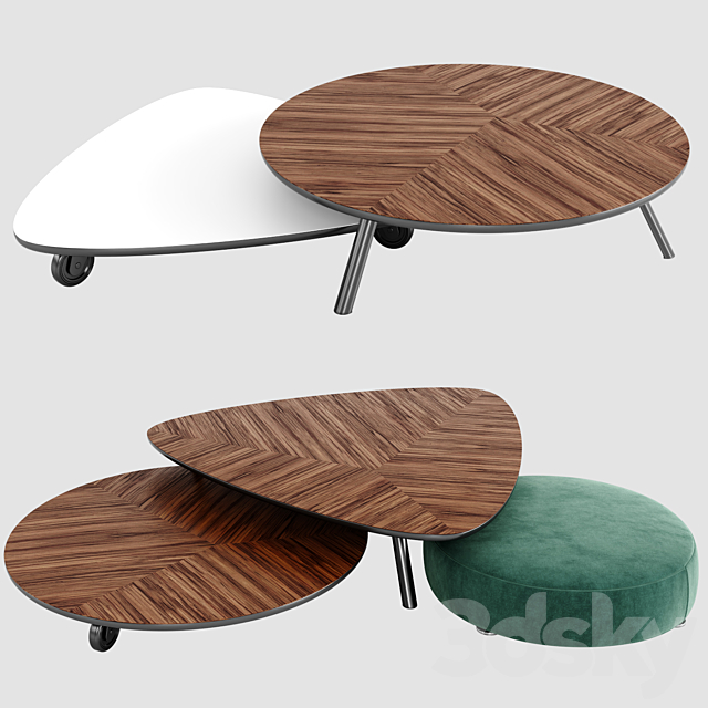 Minotti Coffee Tables – Sullivan 2 3DSMax File - thumbnail 1