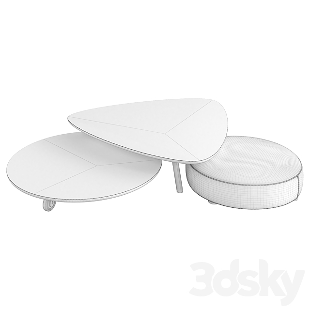 Minotti Coffee Tables – Sullivan 2 3DSMax File - thumbnail 2