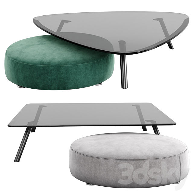 Minotti Coffee Tables – Sullivan 3DSMax File - thumbnail 1