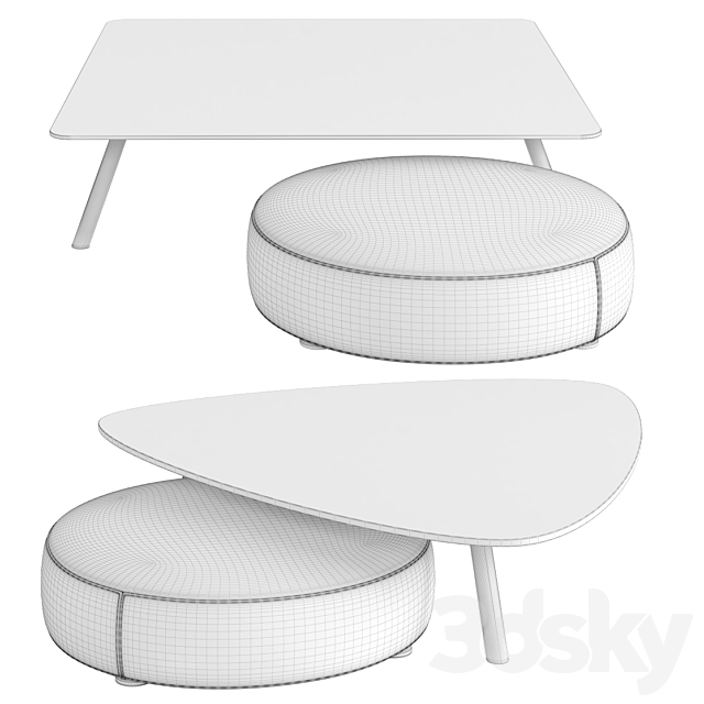 Minotti Coffee Tables – Sullivan 3DSMax File - thumbnail 3