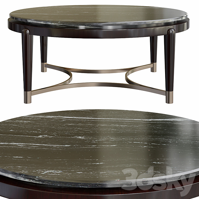 Minotti Collezioni OSCAR MARBLE TOP LOW SIDE TABLE 3DSMax File - thumbnail 1