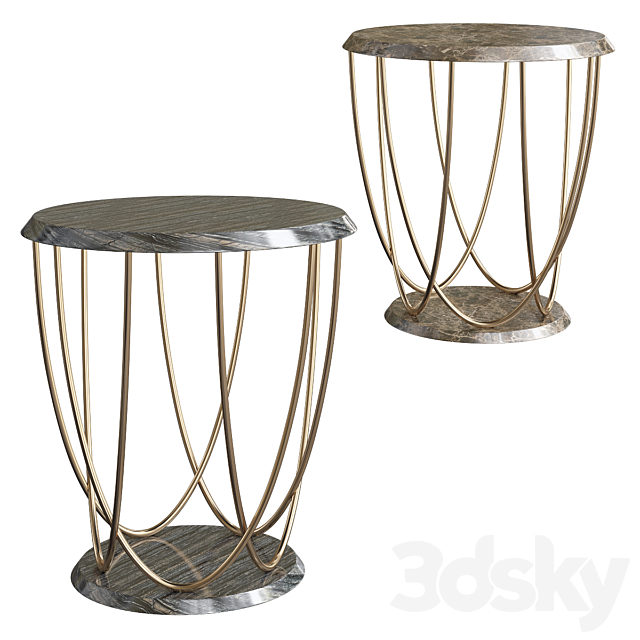 Minotti Collezioni WOODY SIDE TABLE 3DSMax File - thumbnail 1