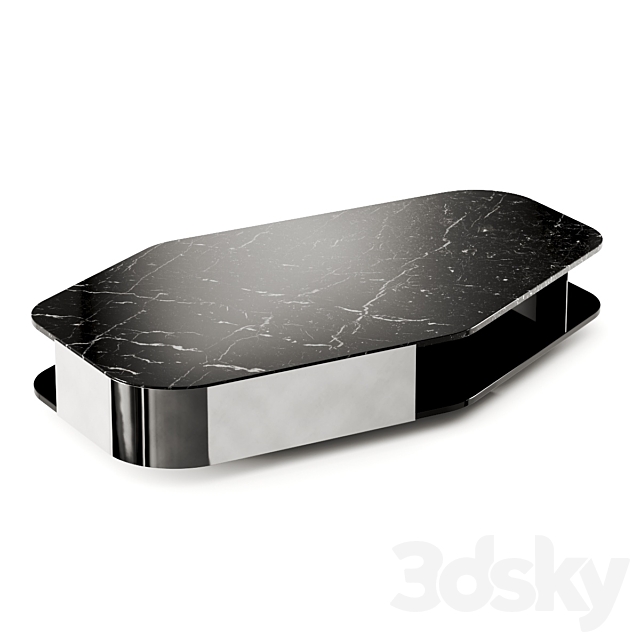 Minotti Diagramma Marble Coffee Table 3ds Max - thumbnail 2