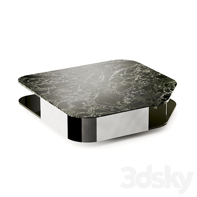 Minotti Diagramma Marble Coffee Table 3ds Max - thumbnail 3