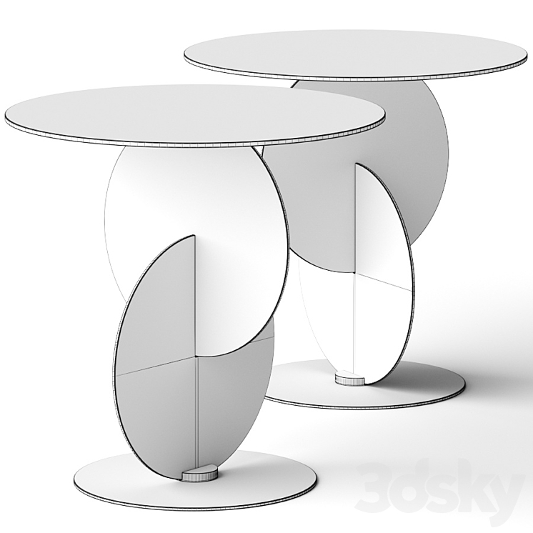 Minotti Divo Coffee Table 3DS Max - thumbnail 2