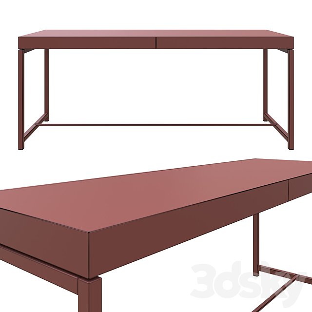 Minotti Fulton Writing Desk 3DSMax File - thumbnail 2