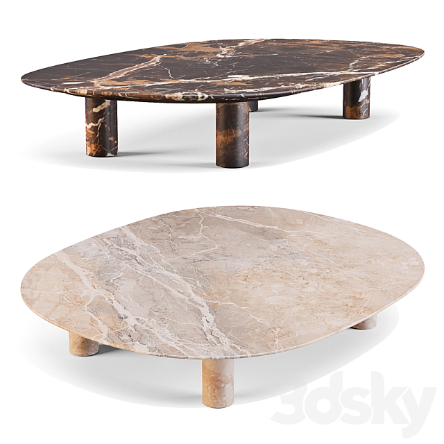 Minotti: Gladstone – Coffee Tables 3ds Max - thumbnail 2