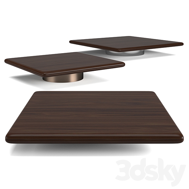 Minotti Horizonte coffee tables set 3ds Max - thumbnail 1