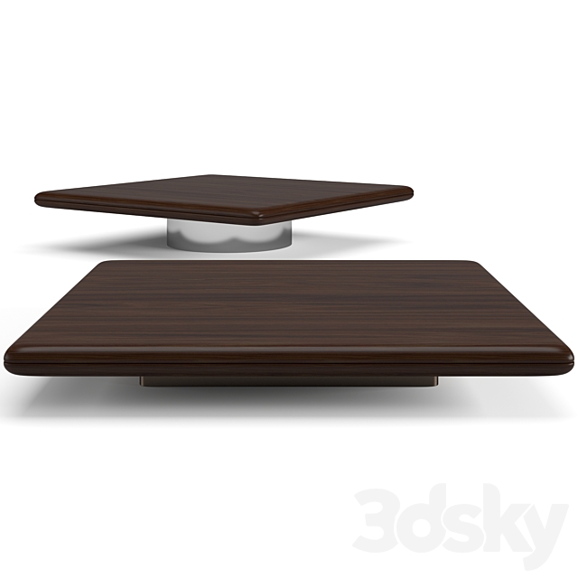 Minotti Horizonte coffee tables set 3ds Max - thumbnail 3