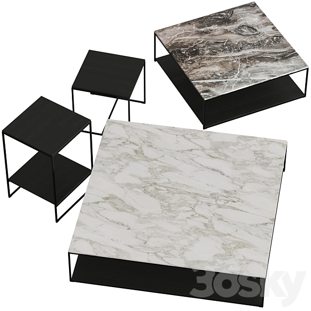 Minotti Liam Coffee Tables 3DSMax File - thumbnail 2